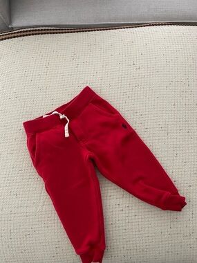 Ralph Lauren red cotton baby sweatpants pants